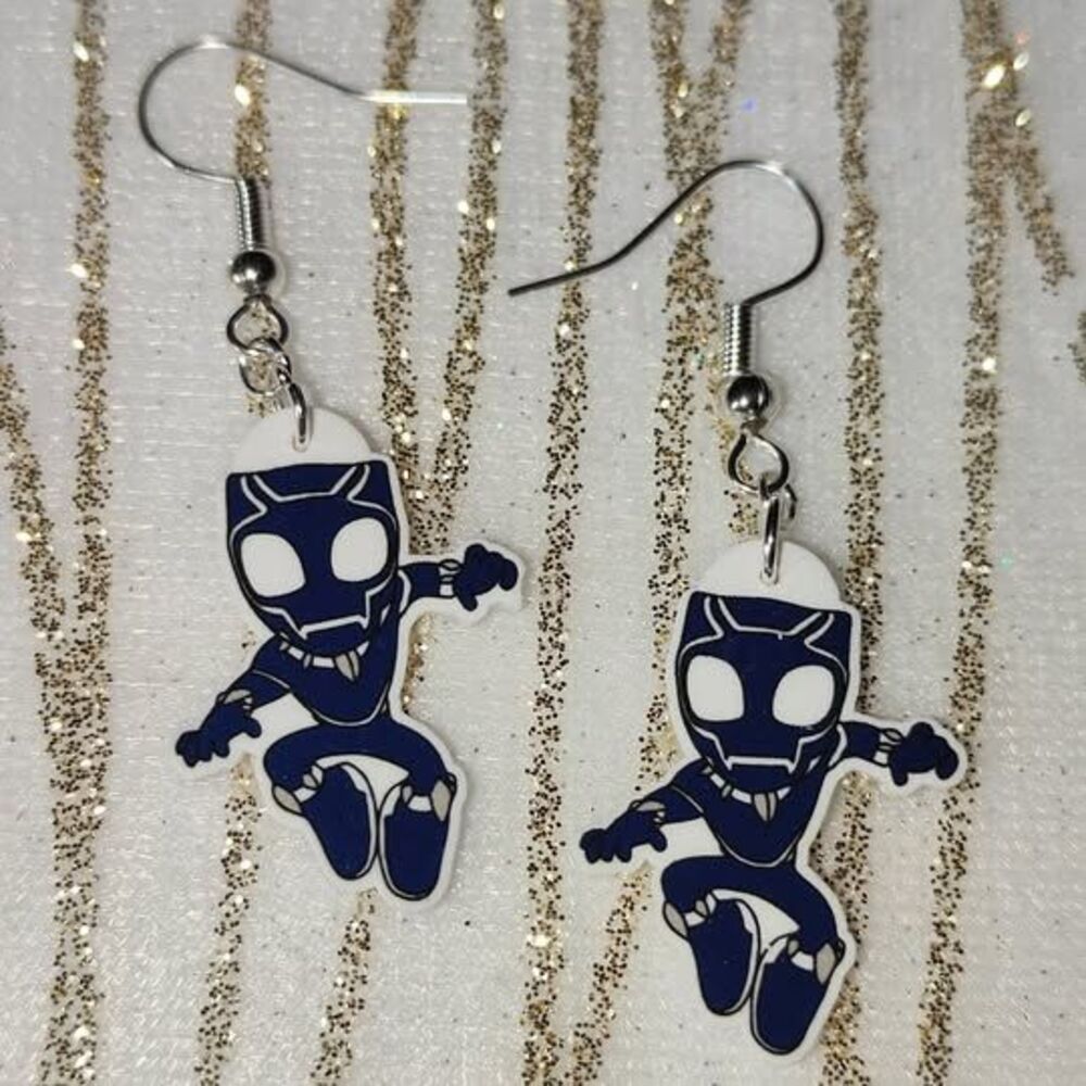 Marvel Black Panther Fan Art Earrings